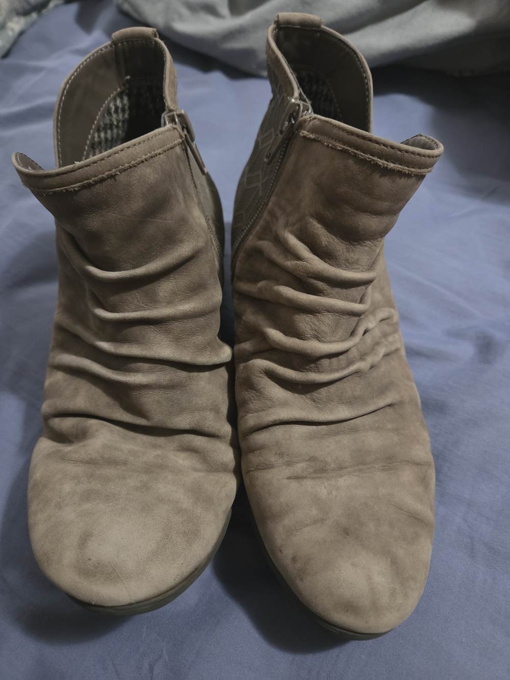 Women’s Taupe Suede Ankle Boots